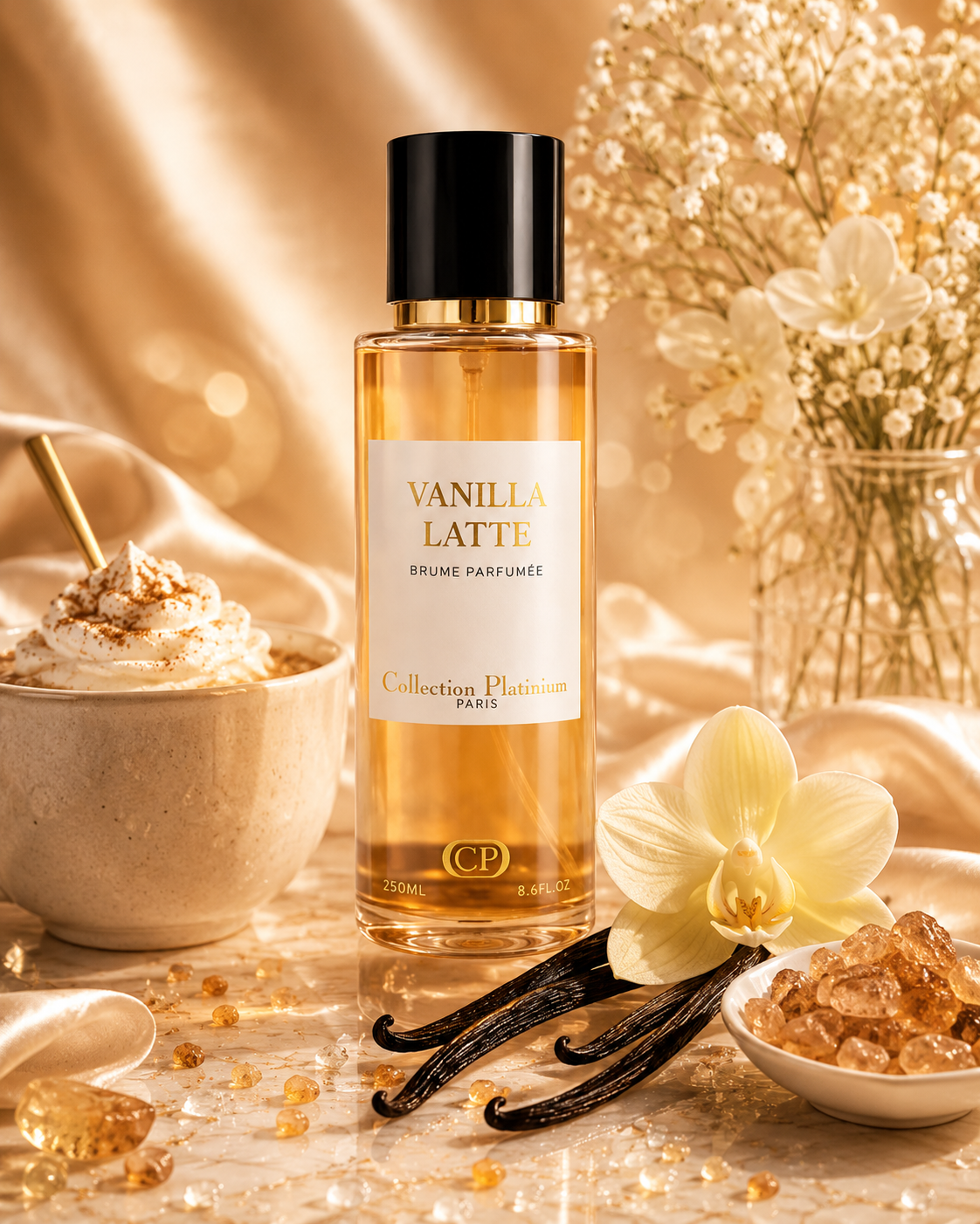 Vanilla Latte – Névoa Perfumada Gourmande & Cremosa 250 ml