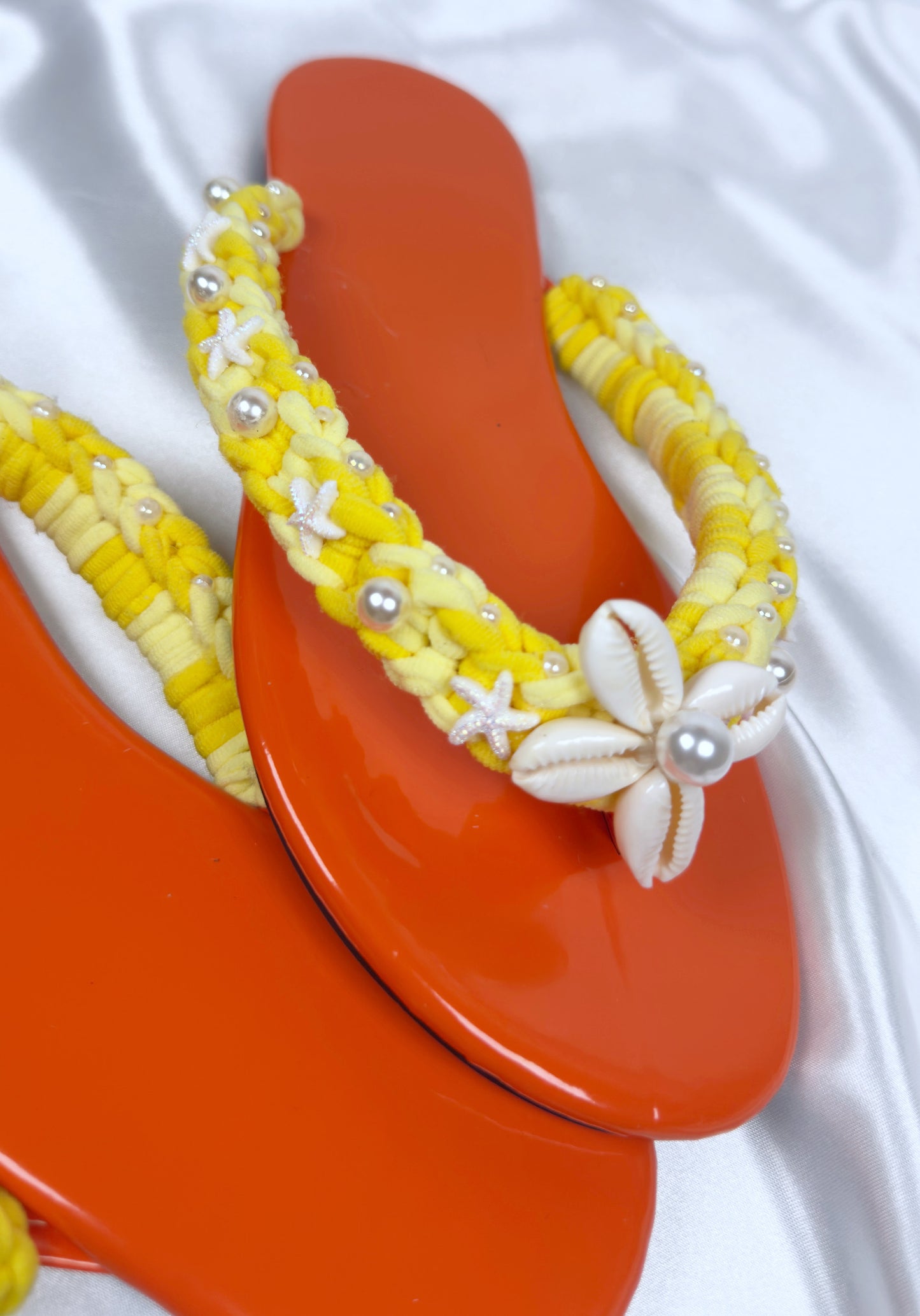 Sandales Fleur Perle Été Femme