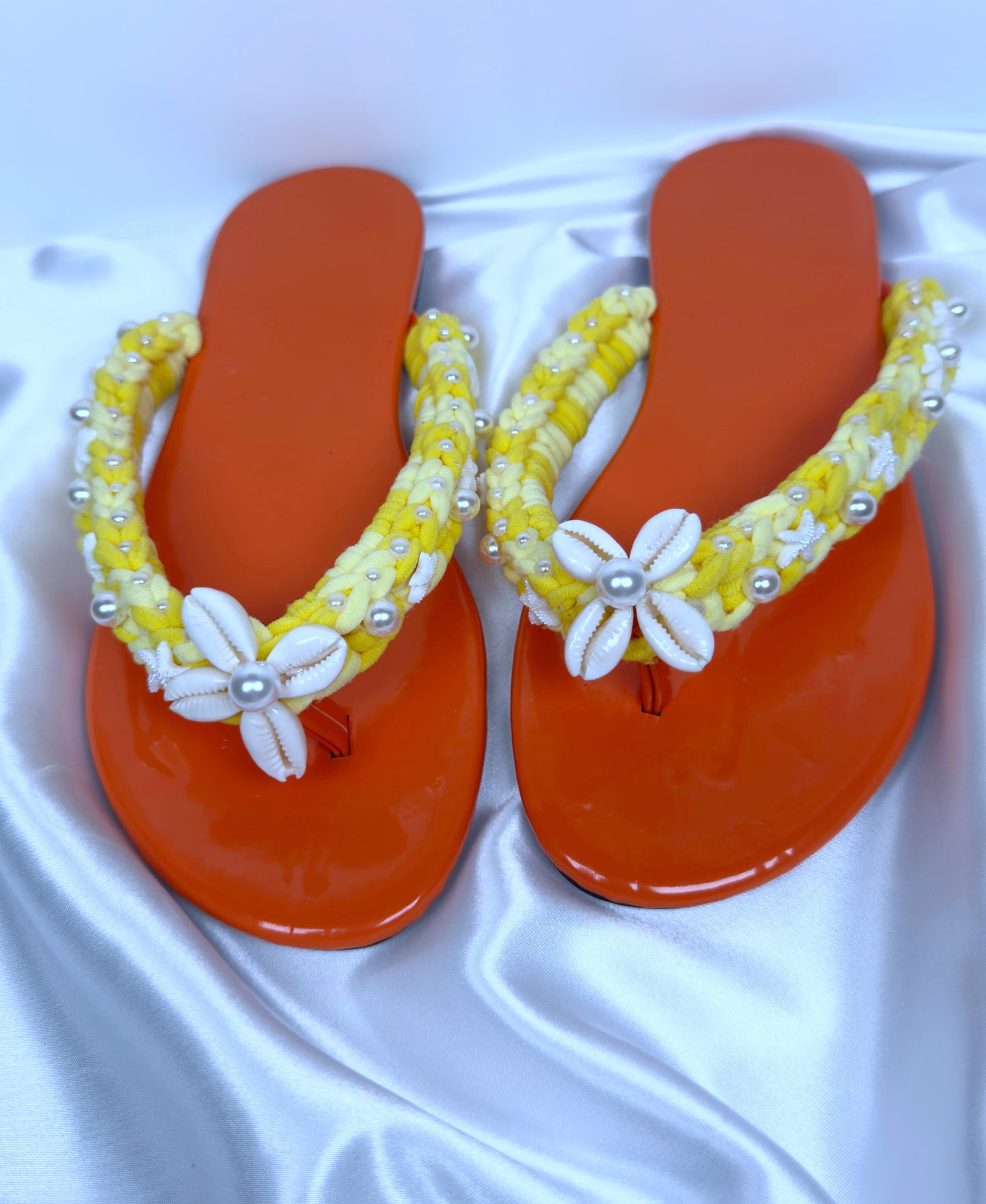 Sandales Fleur Perle Été Femme