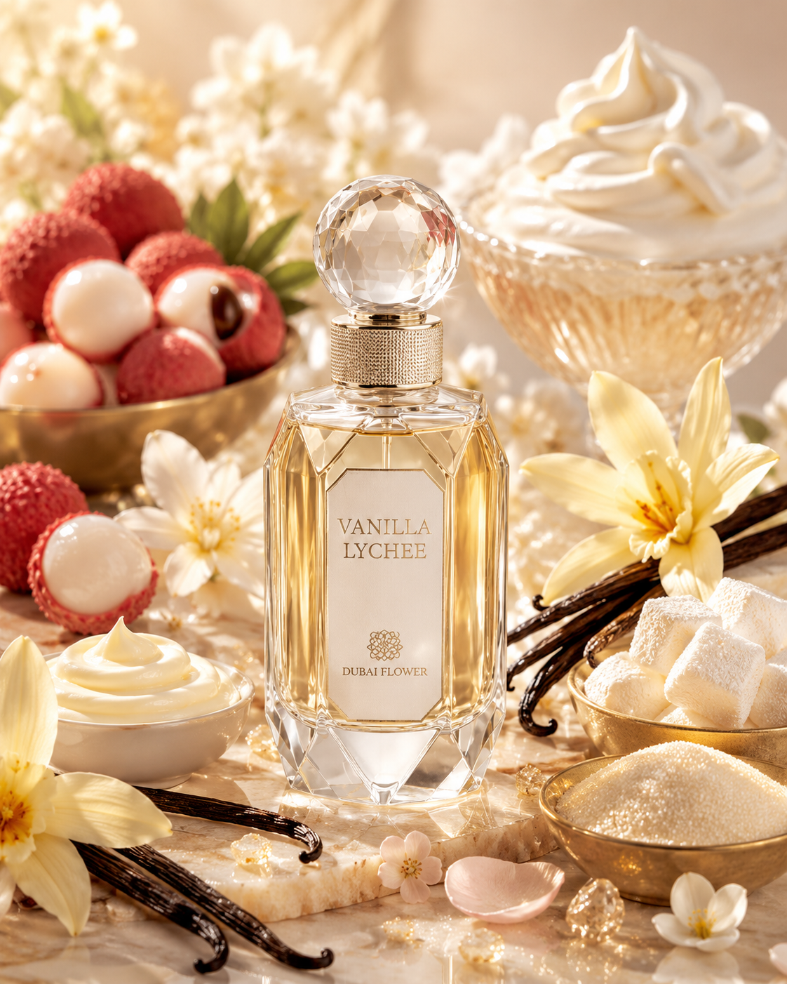 Collection Parfum Dubai Flower – Pure Love / Vanilla Lychee / Marshmallow